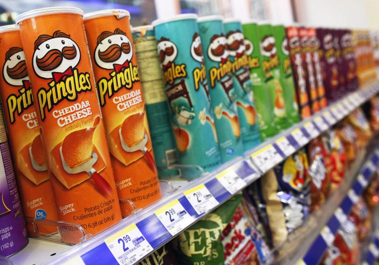 Cans of Pringles