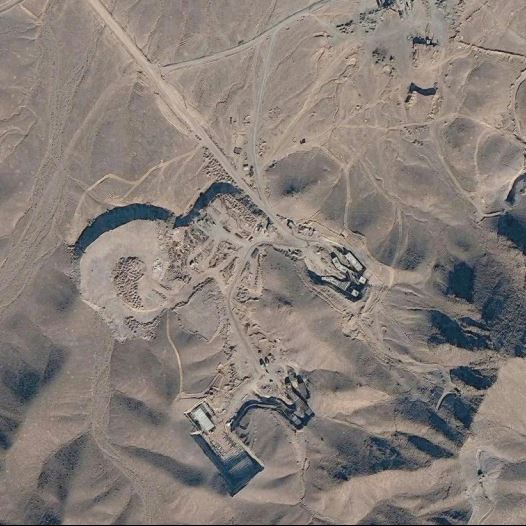 A SATELLITE view of Iran's Fordow nuclear plant.