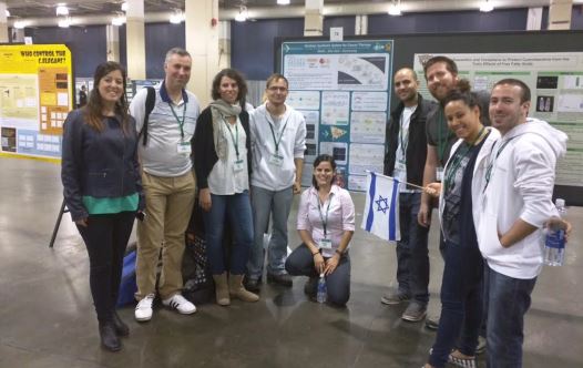 Ben-Gurion University student team at Boston’s International Genetically Engineered Machine Competition.