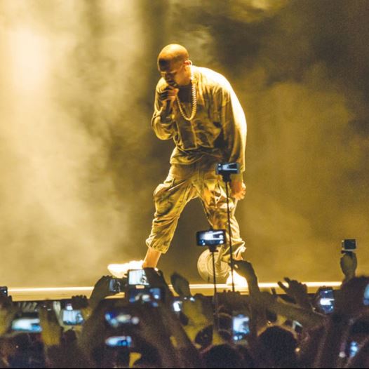 Kanye West performs at Ramat Gan Stadium