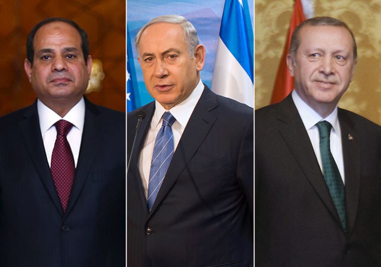 Erdogan Netanyahu and Sisi