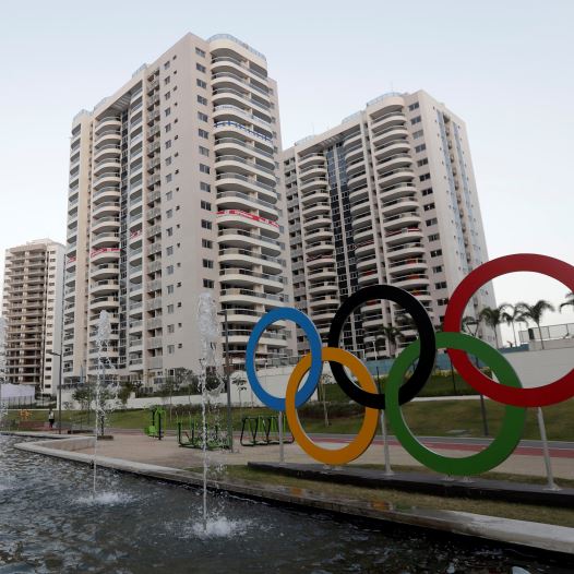 General view of athletes' accommodation for the 2016 Rio Olympics Village in Rio de Janeiro, Brazil