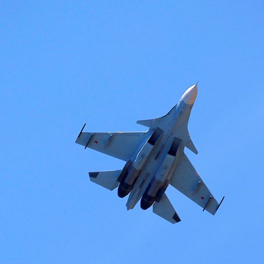 Russian Sukhoi Su-30SM jet fighters