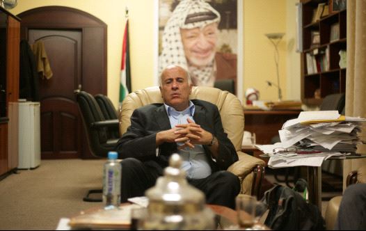 Jibril Rajoub in his office in Ramallah on December 7, 2015