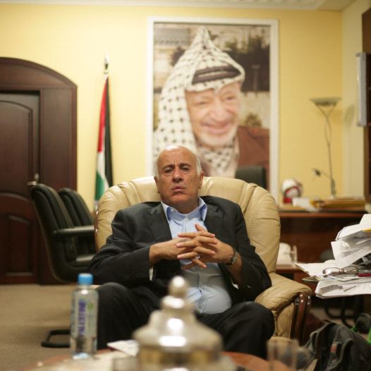 Jibril Rajoub in his office in Ramallah on December 7, 2015