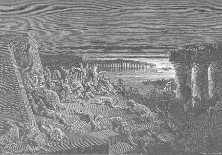 The Plague of Darkness by Gustave Doré