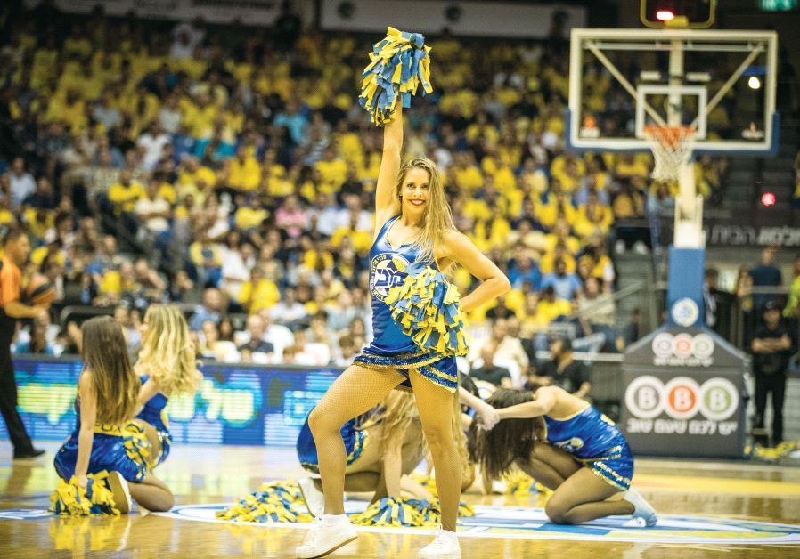 Shir Davidai, captain of the cheerleaders of Maccabi Tel Aviv’s men’s basketball team