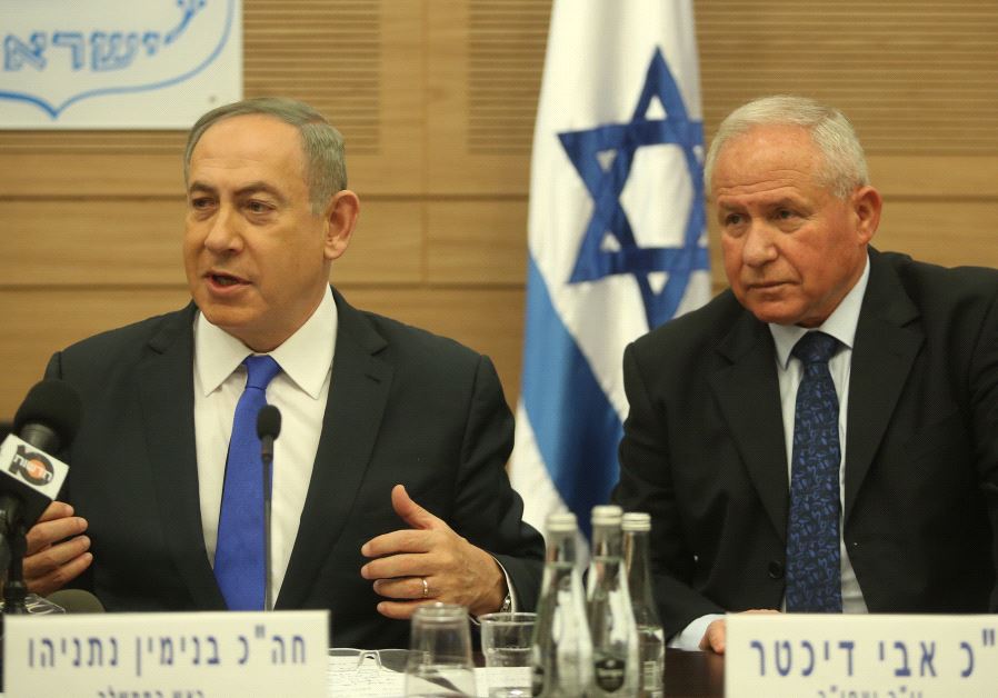 Netanyahu and Dichter at the Knesset Foreign Affairs Committee