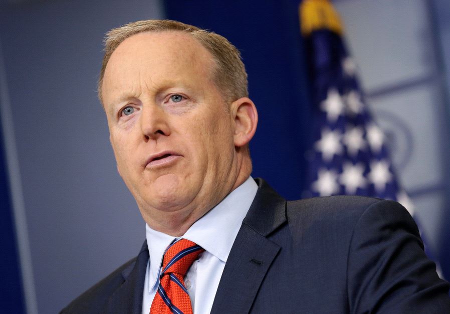 White House Press Secretary Sean Spicer speaks during a press briefing at the White House in Washington, US.