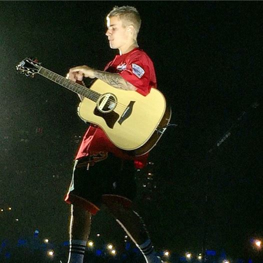 Justin Bieber performs in Tel Aviv