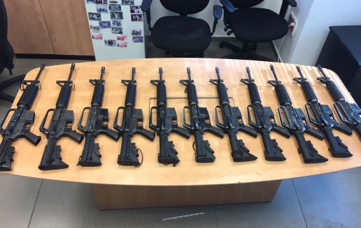 Retrieved weapons stolen from an IDF base in southern Israel