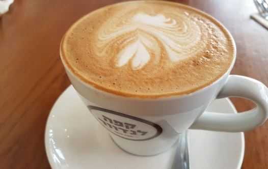 Coffee at Landwer Cafe in Tel Aviv