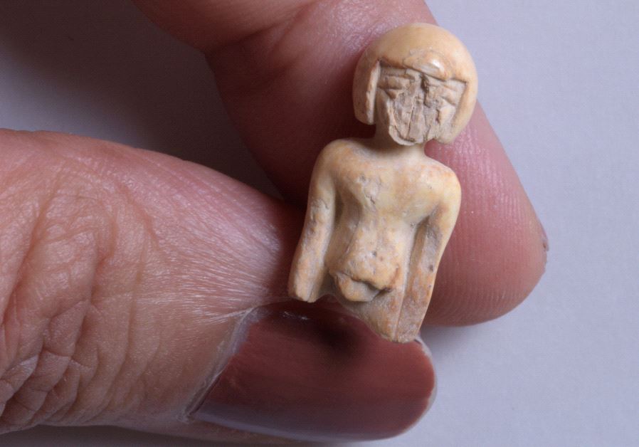 An ivory statue in the image of a woman