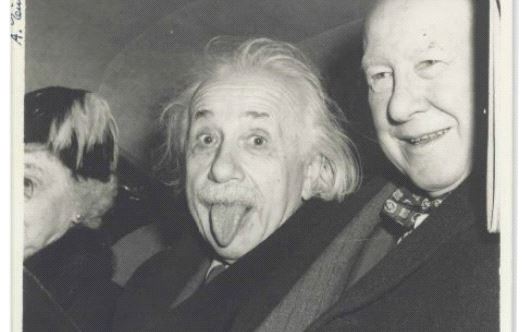 Iconic Albert Einstein 'tongue' photo