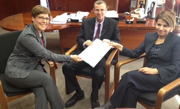 Levin, Itzik give nomination letter to Knesset secretary 370
