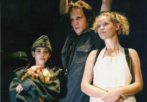 Actors perform in the play ‘Eye Witness,’ based on the story of Franz Jägerstätter, an Austrian who refused military service during World War II.