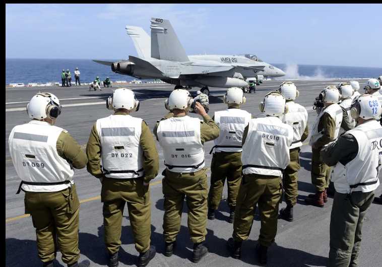 IDF officers visit US aircraft carrier