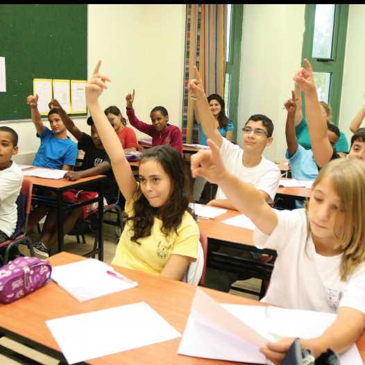 School children in class