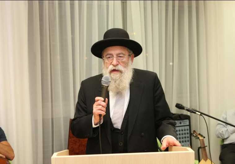 Chief Rabbi of Jerusalem Rabbi Arye Stern at Independence Day dinner, April 22, 2015
