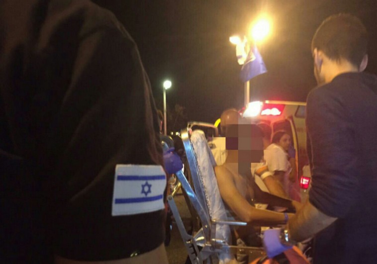 Scene of Eilat shooting, April 25, 2015