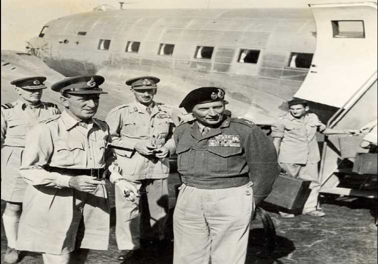 Field Marshal Bernard Montgomery (center right) arrives in Cairo following his victory in the battle of El Alamein in 1942.