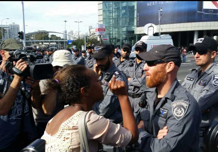 Ethiopian - Israel protest in Tel Aviv