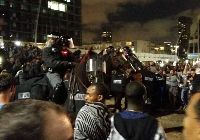 Anti-racism protest, Tel Aviv
