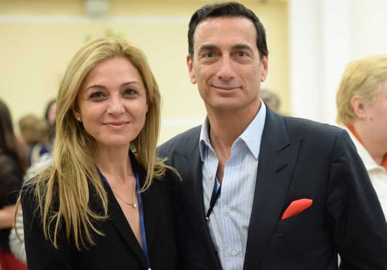 Mattew Bronfman and Michal Grayevsky pose together in Moldova on Sunday