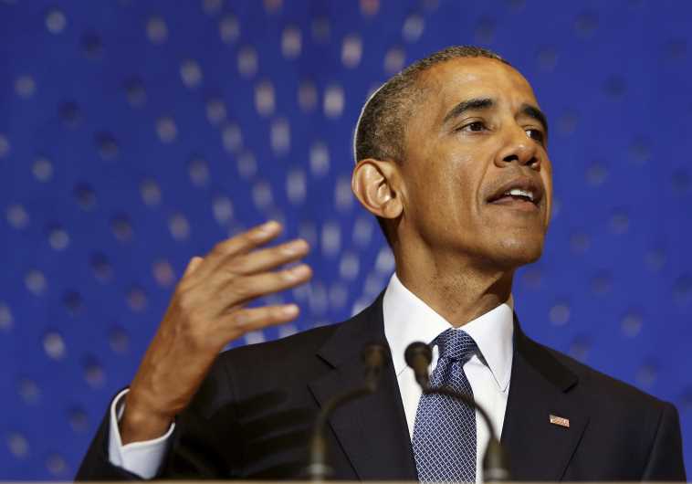 US President Barack Obama delivers remarks on Jewish American History Month at the Adas Israel Congregation synagogue in Washington May 22, 2015. 