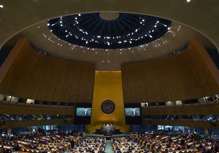 Iran's Foreign Minister Mohammad Javad Zarif addresses the 2015 Review Conference of the Parties to the Treaty on the Non-Proliferation of Nuclear Weapons at the United Nations