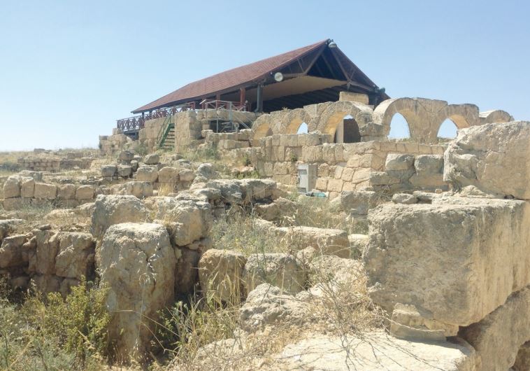 The synagogue at the archeological site of ancient Sussiya.