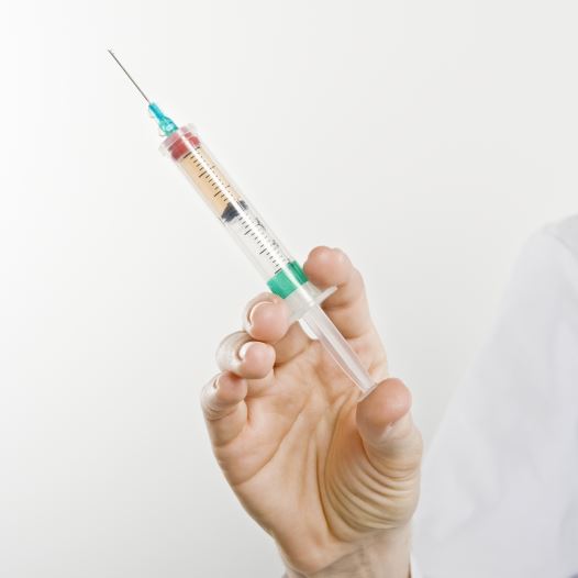 Vaccine syringe