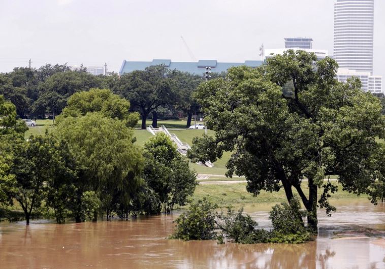 Buffalo Bayou Park in Houston after massive flooding, May 27, 2015