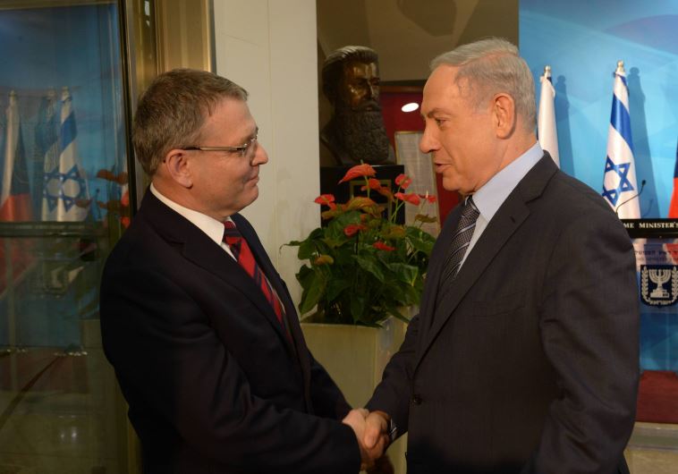 PM Netanyahu with Czech Foreign Minister Lubomir Zaoralek