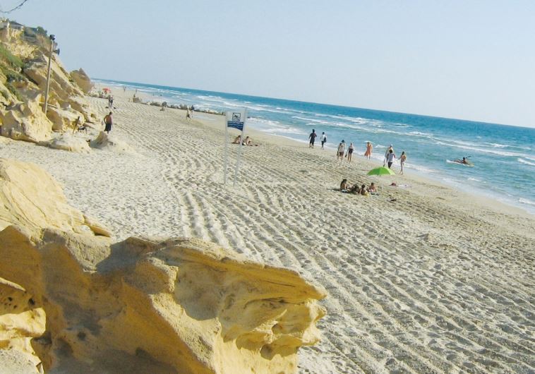 The beach on the coast of Ashkelon.