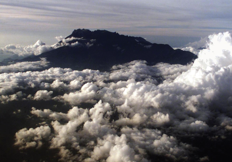 MOUNT KINABALU is a prominent peak on the island of Borneo.