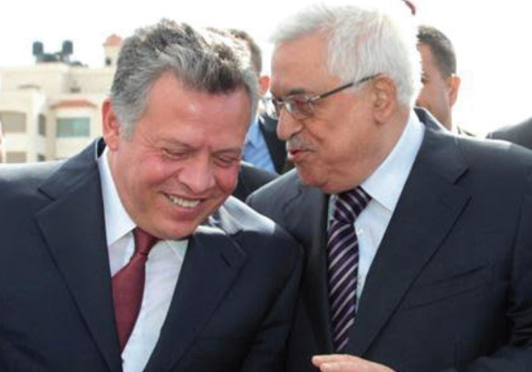 Mahmoud Abbas (right) to King Abdullah: We are one nation in two states