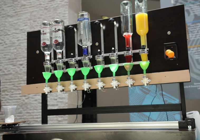 Technion computer students build a barman robot.