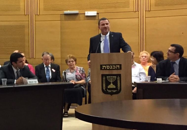 Left to Right: KCAC Director Josh Reinstein, Speaker of the Knesset Yuli Edelstein, Chairman of the KCAC MK Robert Ilatov
