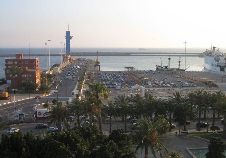 The Spanish ferry port of Almeria