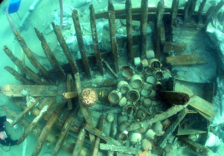 The wreckage of Baron Rothschild's ship