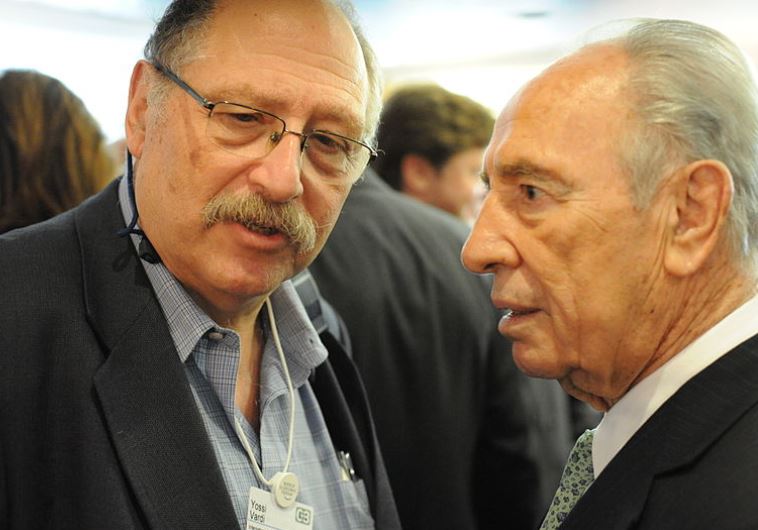 Shimon Peres and Yossi Vardi
