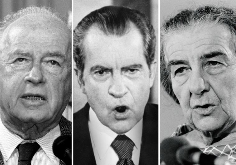 Richard Nixon, Yitzhak Rabin and Golda Meir