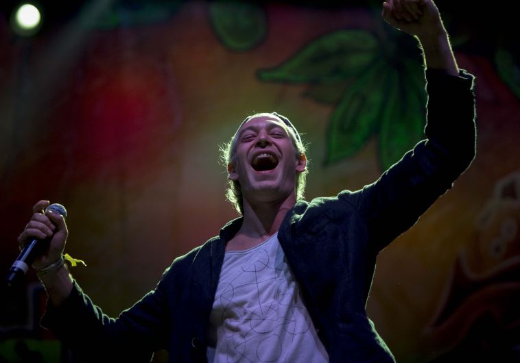Jewish American singer Matisyahu performs during a concert at the Rototom Sunsplash Reggae festival