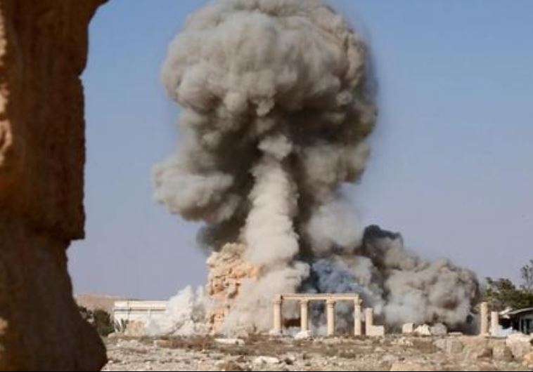 ISIS militants blow up Roman-era temple of Baal Shamin in ancient city of Palmyra