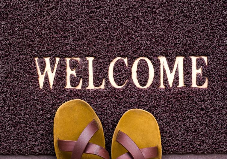 A welcome sign