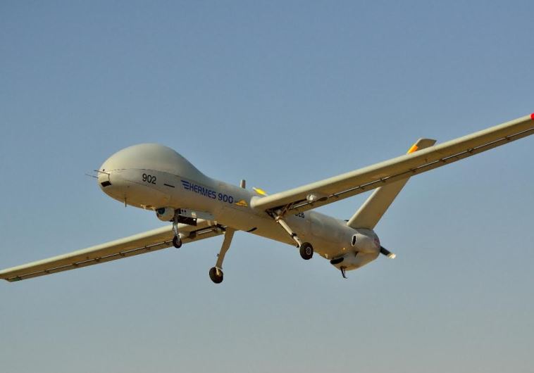 The Elbit-made Hermes 900 unmanned aerial vehicle