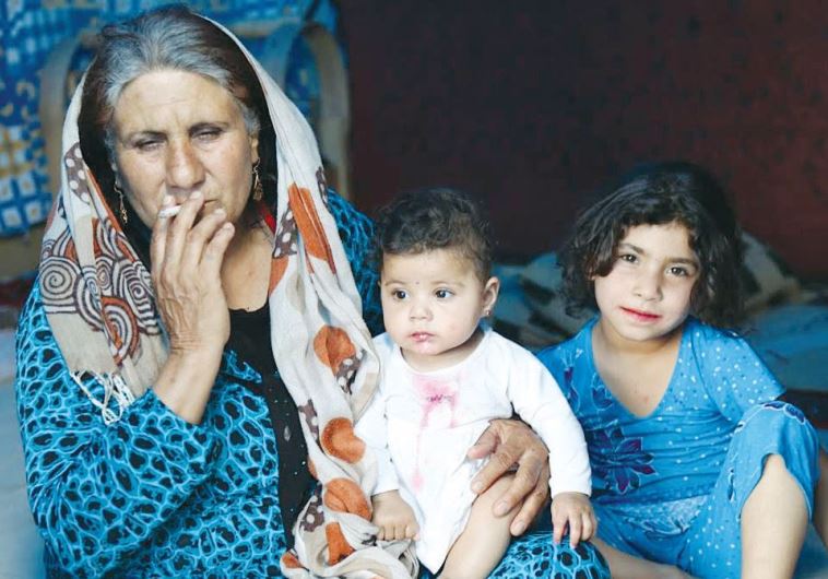 Yazidi women and children at the United Nations refugee camp at Arbat, near Sulaimani, in the semiautonomous Kurdistan Region of Northern Iraq