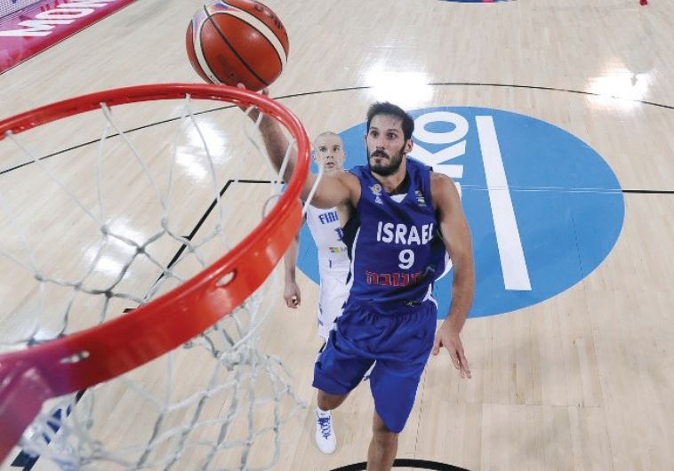 Israel forward Omri Casspi leaps for a layup