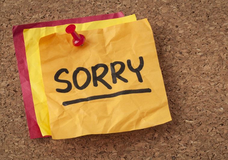 A sorry note